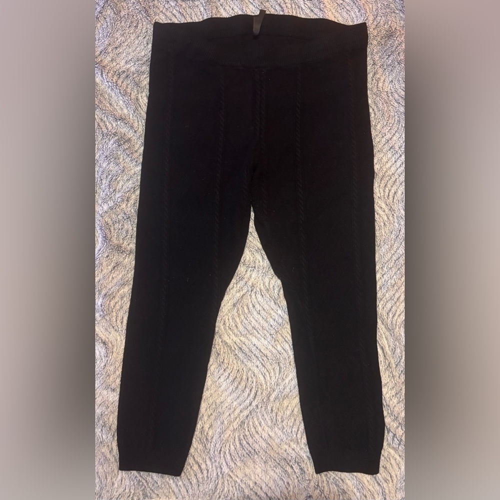 Torrid plus size black sweat leggings